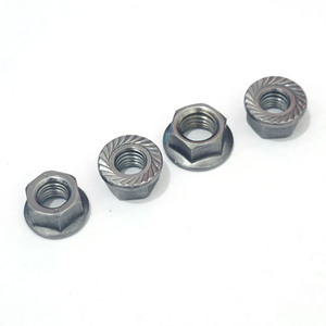 Tuerca hexagonal de un metro M8 cincada DIN6923 con arandela de seguridad - Product Image 3