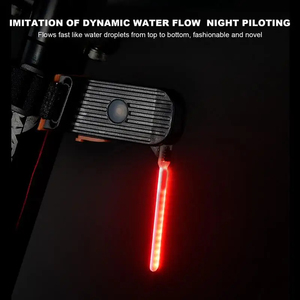 Feu arrière de vélo LED rechargeable par USB, feu arrière de vélo Photon haute luminosité, feu arrière de vélo Photon Drop pour la nuit, plusieurs couleurs - Product Image 5