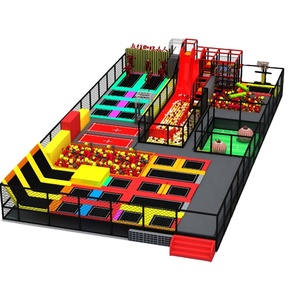 Usine de fabrication de trampolines commerciaux certifiée UKCA FCC, parc de trampolines intérieur sur mesure - Product Image 5