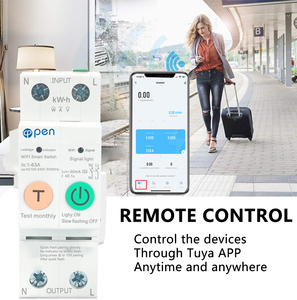 Công Tắc Điện Hẹn Giờ Mở Điện 1P + N 2P Tuya WiFi, Thiết Bị Ngắt Mạch Thông Minh Công Suất Năng Lượng KWh, Công Tắc Rơ Le Hẹn Giờ Có Bảo Vệ Chống Rò Rỉ - Product Image 2