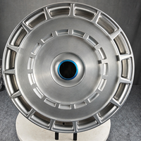 Jantes Viaol forgées sur mesure à capot flottant intégral 22 24 pouces 5x112 5x114.3 5x120 finition argent brossé compatibles avec Classe S Série 7 A8