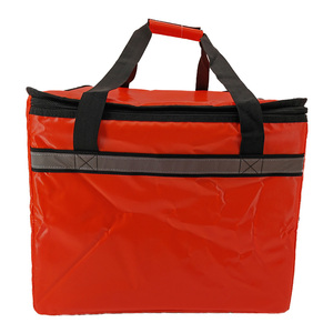 Großer Tragbarer Rucksack mit Isoliertem Fach für Thermische Lebensmittellieferungen, Kühl- und Wärmetasche aus Plane mit Reißverschluss und Individuellem Logo - Product Image 4