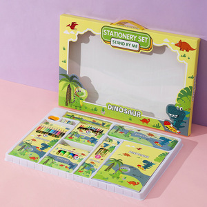 Conjunto De Papelaria Para Crianças Caixa De Presente Presente Presente De Festa De Aniversário Das Crianças Atacado Cor Chumbo Crayon Lápis Conjunto De Papelaria De Borracha - Product Image 2