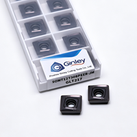 Plaquette de fraisage indexable en carbure à alimentation rapide Ginley High Performance pour outils en carbure dur SOMT12 SOMT 12T308 PEER