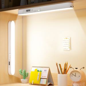 Lampe de table à adsorption magnétique LED 2400 mA rechargeable avec horloge, télécommande, minuterie, affichage de la puissance, lampe de bureau pour l'apprentissage - Product Image 2