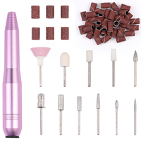 MelodySusie Professional Compact PC120B Kit de perceuse à ongles électrique en plastique pour ongles en gel acrylique manucure pédicure polissage maison