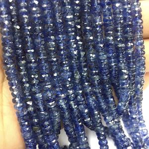 ลูกปัดพลอยโรนเดลเม็ดสีฟ้าชั้นเยี่ยม3มม. 4มม. 5มม. ทำด้วยมือสวยงาม - Product Image 3