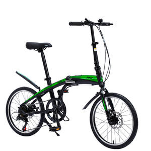Bicicletta Pieghevole per Adulti con Telaio in Lega di Alluminio, Cerchi in Lega di Magnesio, 7 Velocità, 150kg, 20 Pollici, Bici da Città - Product Image 1