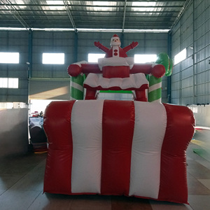 <b>Inflatable</b> Bouncer Castle Christmas <b>House</b> Commercial Customized Xmas Decoration 1 Piece Xmas <b>House</b> Commercial Wholesale I - Product Image 2