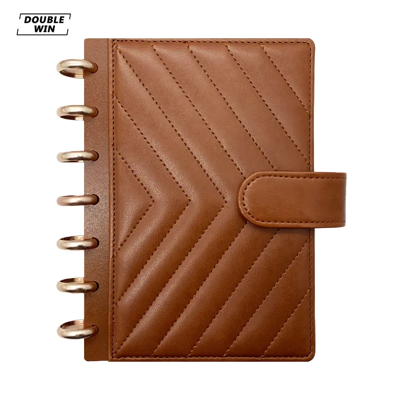 Benutzer definierte Pu PP Leder Disc Binding Bound Cover für Disc bound Planner