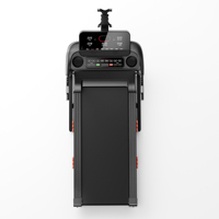 Treadmill elektrik pintar dapat dilipat, Treadmill LED mekanis tahan lama untuk penggunaan Gym rumah berjalan berlari kebugaran mesin latihan