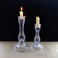 FENGJUN Luxuriöser, umweltfreundlicher rustikaler Glas-Säulenkerzenhalter im Farmhouse-Stil für Landhausküche, Kaminregal und Tisch