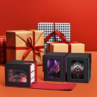 Boîte de rangement en cuir PU Torson pour cartes de jeu, avec deux séparateurs, pour jeux de société, TCG, Yu-Gi-Oh, MTG, et transport de cartes d'anime