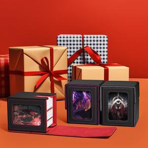 Boîte de Rangement en Cuir PU Torson pour Jeux de Société TCG Yu-Gi-Oh Pokémon Anime, Avec Fenêtre et Deux Séparateurs, Vente en Gros - Product Image 6