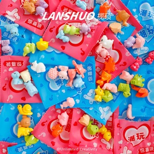 Lanshuo Mini Animal Blind <b>Bag</b> Toys Mixed Color Cartoon Figures DIY Jewelry Accessories For Kids Collectible <b>Fun</b> - Product Image 2