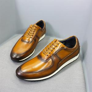 Comfortable and fashionable <b>black</b> brand platform business men's casual high-quality leather <b>party</b> office <b>shoes</b> for men - Product Image 2