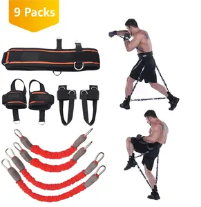 Boxing Training Exercise Leg Workout Resistance Bands Set Training With Handles