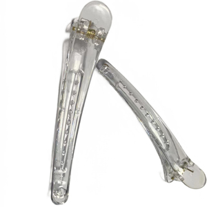 Pince à franges transparente personnalisée en plastique de 9 cm pour femme, antidérapante, avancée, sans trace, pour fixation de cheveux, modèle <span class=keywords><strong>2026</strong></span> - Product Image 1