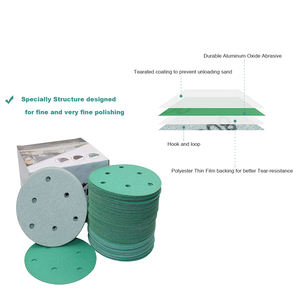 Schleifpapier Großhandel Direktlieferung Grüne Folienbasis Schleifscheiben Schleifpapier Wasserfest Automobil-Schleifpapier - Product Image 3