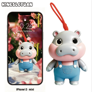 Cute Hippo Shape Mini Squishy <b>Blind</b> Box Keychain Collectible Slow Rising Sensory Squeeze Toy - Product Image 4