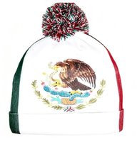 Nouveau bonnet tricoté avec drapeau de la Mauritanie pour femmes et hommes, bonnet à pompon, bonnet chaud d'hiver, doux, extensible, pas cher, vente en gros personnalisée