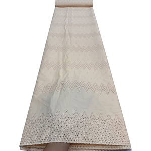 Tessuto NI.AI Marrone Lucido per Uomo, Pizzo Africano in Cotone di Alta Qualità, Voile Svizzero in Cotone, 5 Iarde per Matrimoni e Feste - Product Image 5