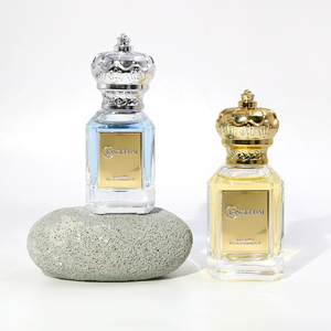 Botella de Perfume Vacía Cuadrada Personalizada de Lujo de 30 ml, 50 ml, 100 ml, Botella de Perfume Negra con Atomizador y Tapa de Corona - Product Image 5