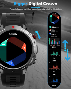 Reloj Inteligente G102 para Hombre, Batería Grande de 300MAH, Resistente al Agua IP67, Funciones Deportivas para Exteriores, Llamadas por BT, Monitor de Sueño, Pantalla TFT - Product Image 4