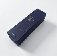 Boîte cadeau en papier pour diffuseur de parfum de luxe personnalisé, pliable, avec logo en feuille d'or