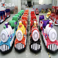 Durable de haute qualité utilisant divers Train d'amusement Kids Train Ride Fiberglass Mini Sightseen Train