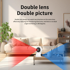 Độ nét cao 360 độ hai ống kính Wi-Fi Camera an ninh 2MP + 2MP quốc tế với tầm nhìn ban đêm chức năng nghiêng CMOS cảm biến - Product Image 5