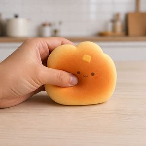 Custom Bread Squishy Personalized Stress Relief <b>Toy</b> Soft Sensory Fidget <b>Desk</b> Decor Customizable Gift for Welcome Gifts Students - Product Image 1
