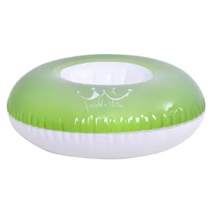 Foldable Inflatable Plastic Drink Bottle Holders for Summer Pool Party
