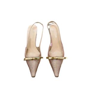 <span class=keywords><strong>Sandales</strong></span> sexy à bout carré fermé et <span class=keywords><strong>talon</strong></span> aiguille 6-8 cm pour femme, modèle tendance 2026, avec nœud et <span class=keywords><strong>strass</strong></span>, directement de l'usine de Hong Kong - Product Image 5