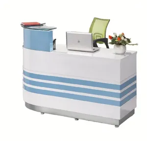 2023 JIYOU Bureau de réception de luxe moderne <span class=keywords><strong>en</strong></span> bois, finition laquée brillante, pour salon, hôpital, bureau, modèle 2020, <span class=keywords><strong>en</strong></span> promotion - Product Image 1