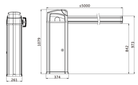 Barrière de sécurité à télécommande de porte de boom électrique automatique de BISEN pour le produit de tourniquets de parkings