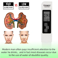 Pena Penguji Air 3 in 1 TDS EC Meter Temp, Monitor Kualitas Air Digital Akurasi Tinggi untuk Air Minum, Sistem RO, Akuarium