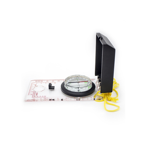 Mini placa Base acrílica portátil, brújula, práctica regla de mapa de mano, espejo, guía de navegación deportiva, puntero de compañero de caminata perfecto - Product Image 4