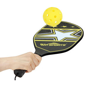 ชุดไม้พายพิคเคิลบอลไม้ป็อปลาร์คุณภาพสูงสำหรับเด็กและผู้ใหญ่ - Product Image 4