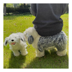 สุนัขเลี้ยงแกะแบบอังกฤษโบราณของเล่นสำหรับเด็กยัดไส้สุนัขน่ารักสั่งทำได้เหมือนจริง - Product Image 1