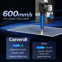 Nueva Máquina de Grabado y Corte Láser CO2 C1 de 40W, Refrigerada por Agua, Módulo de Fotografía de Alta Precisión, para Madera, Acrílico, Cuero, Papel, DXF