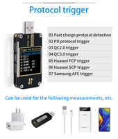 Testeur USB FNB38 pour courant et tension, QC4+ PD3.0 2.0 PPS, protocole de charge rapide, test de capacité