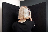AORONG Bruit Echo Absorption Sonore PET Feutre Acoustique Partition Studio D'enregistrement Salle De Diffusion En Direct Portable, Facile À Installer