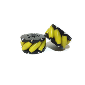 Pu amarelo 4-22 polegada mecanum rodas resistente, suporte da tensão do rolamento mudo <span class=keywords><strong>omni</strong></span> do mecanum da roda - Product Image 5