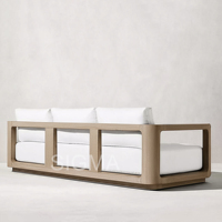 Table en teck massif pour l'extérieur, jardin, salle à manger, cour, table basse, modèle 2025