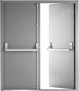 Puertas de oscilación dobles de acero modernas personalizables 45/60/90/120 min Salida DE EMERGENCIA resistente al fuego para baño con aislamiento interno - Product Image 5