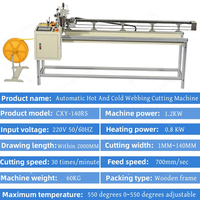 Machine de découpe automatique de cordes en nylon élastique, moteur pneumatique 1600W, pour cordes tressées rondes
