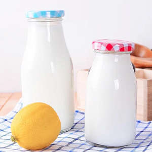 ขวดเครื่องดื่มแก้วเปล่า ขนาด 200 มล. 250 มล. 500 มล. 1000 มล. พร้อมฝาปิด <span class=keywords><strong>ส</strong></span>ำหรับนม ยังไม่มี<span class=keywords><strong>รีวิว</strong></span> - Product Image 6