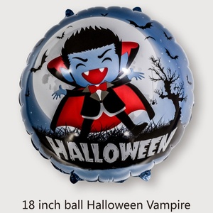 Palloncini in Foil Rotondi da 18 Pollici per Halloween: Zucca, Strega, Teschio, Vampiro, Fantasma, Casa Stregata per Decorazioni Festive - Product Image 6
