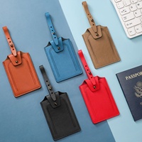 Ensemble de voyage personnalisé de luxe en cuir pleine fleur avec porte-passeport RFID, étiquette de bagage et carnet de voyage avec logo